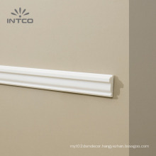 INTCO 3.5x1.4cm Waterproof Resists Damage Plastic White Floor Base Moulding Versatile Edging Moulding